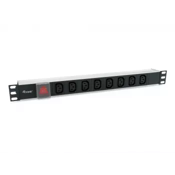Equip 333310 maitinimo paskirstymo įrenginys (PDU) 8 AC lizdai 1U juoda