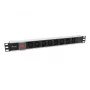 Equip 333310 maitinimo paskirstymo įrenginys (PDU) 8 AC lizdai 1U juoda