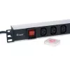Equip 333310 maitinimo paskirstymo įrenginys (PDU) 8 AC lizdai 1U juoda