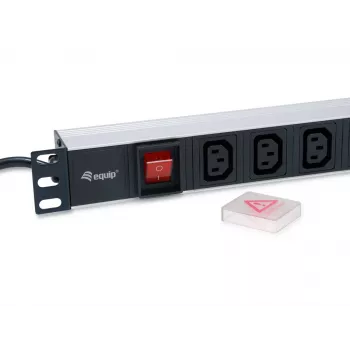 Equip 333310 maitinimo paskirstymo įrenginys (PDU) 8 AC lizdai 1U juoda