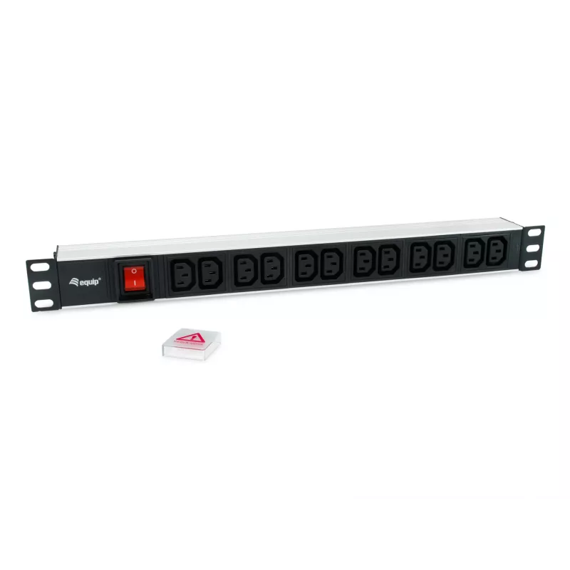Equip 333318 maitinimo skirstytuvas 12x C13, 1U, su jungikliu