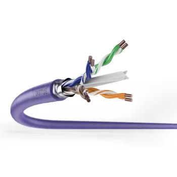 DIGITUS instaliacinis kabelis CAT6 F/UTP AWG 23/1 305m violetinis