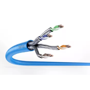 DIGITUS montavimo kabelis - CAT6a - U/FTP - AWG 23/1 - 100m - Mėlynas