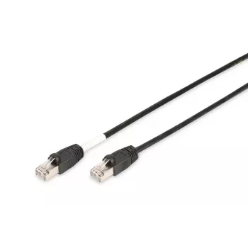 DIGITUS lauko jungiamasis kabelis CAT6 S/FTP su apsauginiais gaubteliais 5m juodas