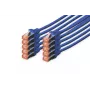 DIGITUS CAT6 S/FTP tinklo kabelis, 2 m, pilkas, 10 vnt. rinkinys
