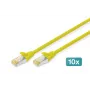 DIGITUS CAT6 S/FTP tinklo kabelis, 1 m, pilkas, 10 vnt. rinkinys