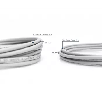 DIGITUS Slim Patch laidas CAT6 U/UTP 2 m pilkas
