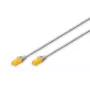 Tinklo kabelis Digitus CAT 6A U/UTP Slim Patch Cord RJ-45 Cat6a 1m pilkas