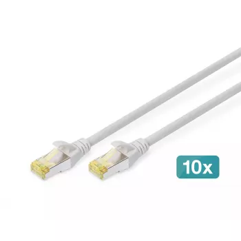 DIGITUS Patch kabelis CAT6a S/FTP 2m raudonas 10 vnt. pakuotė