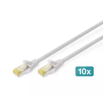 DIGITUS Patch kabelis CAT6a S/FTP 5m juodas 10 vnt. pakuotėje