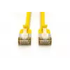 DIGITUS Slim Patch laidas CAT6A F-FTP 1m geltonas