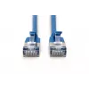 DIGITUS Slim Patch laidas CAT6A F-FTP 1m mėlynas