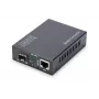 DIGITUS Media keitiklis, SFP 10/100/1000Base-T į SFP atvirą lizdą, be SFP modulio, su maitinimo šaltiniu