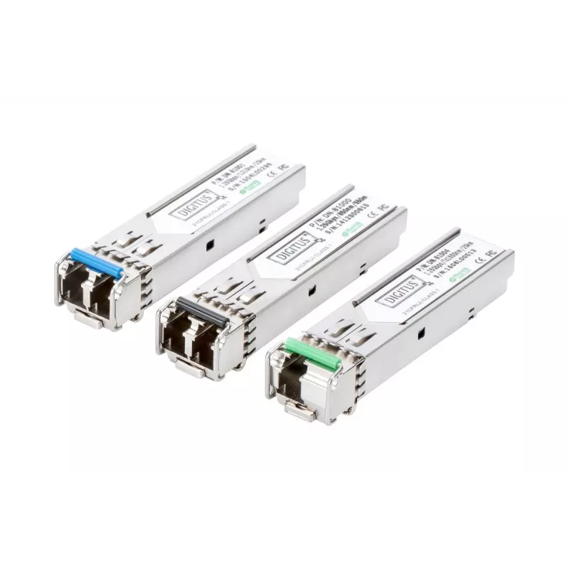 DIGITUS 1.25 Gbps SFP modulis, iki 20 km vienmodis, LC Duplex jungtis 1000Base-LX, 1310nm