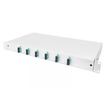 DIGITUS 1U pluošto optikos sujungimo dėžė su 6x SC duplex, OM3, DN-96320/3
