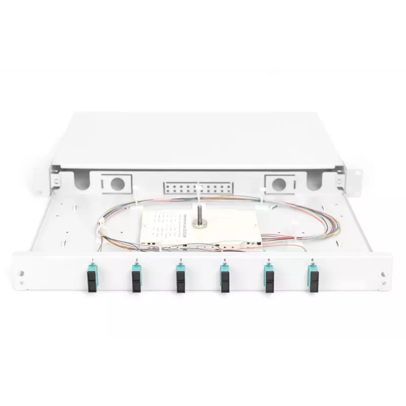 DIGITUS 1U pluošto optikos sujungimo dėžė su 6x SC duplex, OM3, DN-96320/3