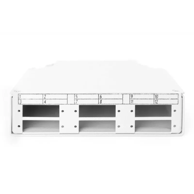 DIGITUS DN-96890 - Dėžutė optinių skaidulų sujungimui ant DIN bėgelio, 6x SC/duplex movoms, pilka