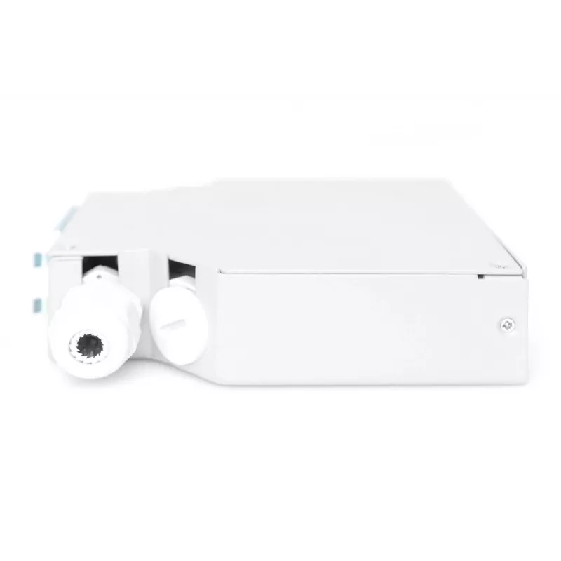 DIGITUS DN-96890 - Dėžutė optinių skaidulų sujungimui ant DIN bėgelio, 6x SC/duplex movoms, pilka