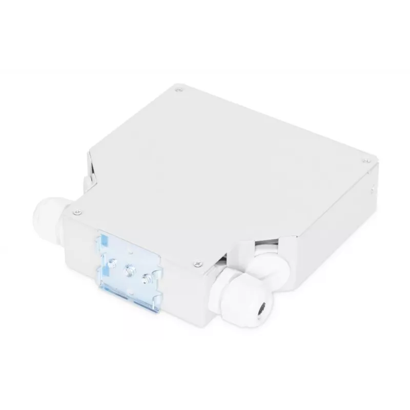 DIGITUS DN-96890 - Dėžutė optinių skaidulų sujungimui ant DIN bėgelio, 6x SC/duplex movoms, pilka