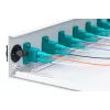 DIGITUS Optinė skirstomoji dėžė, 1U, su 12x LC duplex adapteriais, M25 varžtu, lizdine kasetė OM3 spalvotais pigtailiais