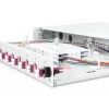 DIGITUS Skaidulinės optikos slankioji sujungimo dėžė, 1U, su 12x LC duplex prievadais, M25 varžtu, sujungimo kasetė su spalvotais pigtailiais OM4, adapteriais