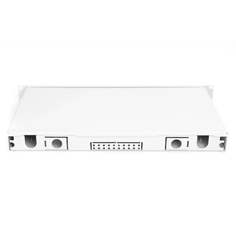 DIGITUS DN-96330-4 Slydimo skirstymo dėžutė pluoštiniams kabeliams, 1U, su 6x LC duplekso adapteriais, M25 įvorė, sujungimo kasetė, OM4 spalvoti pigtailiai