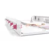 DIGITUS DN-96330-4 Slydimo skirstymo dėžutė pluoštiniams kabeliams, 1U, su 6x LC duplekso adapteriais, M25 įvorė, sujungimo kasetė, OM4 spalvoti pigtailiai