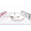 DIGITUS DN-96330-4 Slydimo skirstymo dėžutė pluoštiniams kabeliams, 1U, su 6x LC duplekso adapteriais, M25 įvorė, sujungimo kasetė, OM4 spalvoti pigtailiai