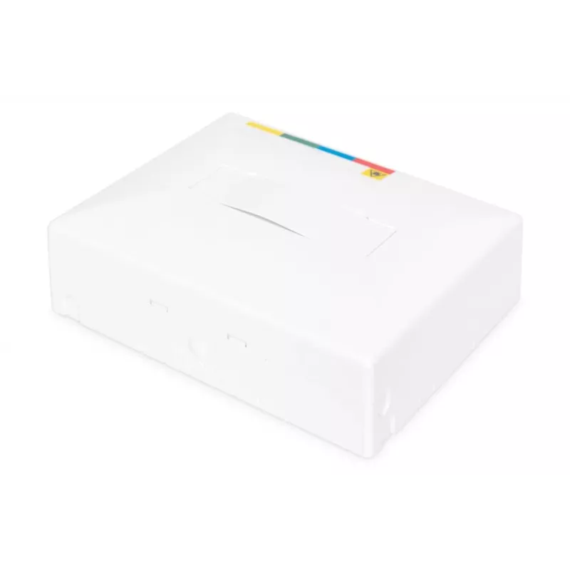 DIGITUS FTTH dėžutė su 4x SC (APC) SX adapteriu, paviršiniam montavimui ir DIN bėgeliui