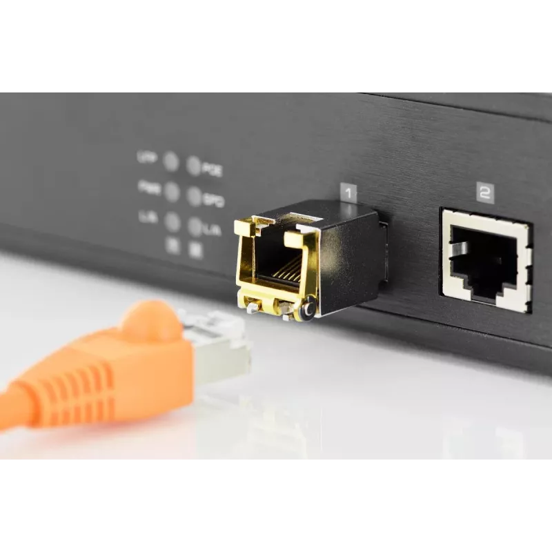 DIGITUS Mini GBIC vario SFP modulis 10G 100m, palaiko 10G, 5G, 2.5G, 1G Base-T