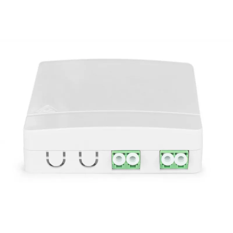 DIGITUS FTTH sieninis skirstytuvas su 2x LC(APC) DX adapteriu, paviršinis montavimas
