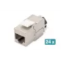 DIGITUS CAT6A ekranuotas Keystone modulis - įrankiams nereikalingas montavimas - 24 vnt.