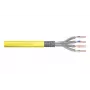 DIGITUS montavimo kabelis - Cat 7a - S/FTP - AWG 22/1 simplex - 100m - Geltonas