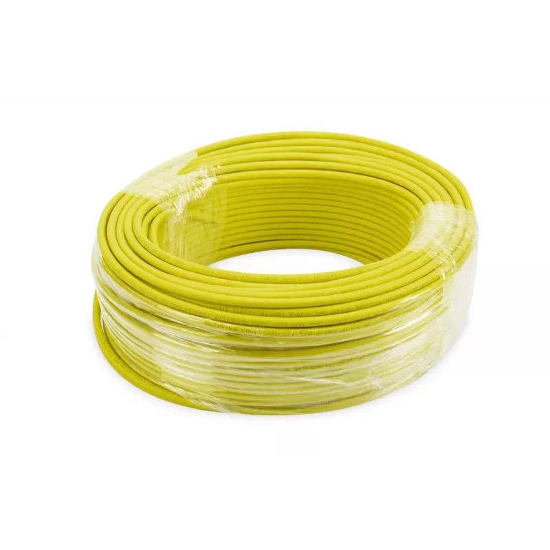 DIGITUS montavimo kabelis - Cat 7a - S/FTP - AWG 22/1 simplex - 100m - Geltonas