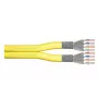 DIGITUS montavimo kabelis - Cat 7a - S/FTP - AWG 22/1 dvigyslis - 100 m - Geltona