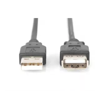 DIGITUS USB 2.0 ilginamasis kabelis, A tipo kištukas / lizdas, 2 m, juodas