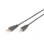 DIGITUS USB 2.0 laidas Type A-B vyriškas/vyriškas 3 m