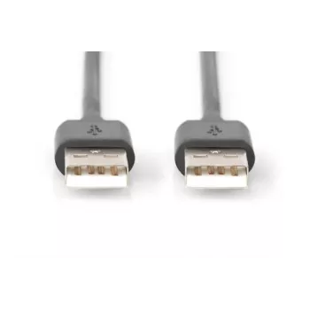 DIGITUS USB 2.0 jungiamasis laidas, A tipo M/M, 5 m, juodas