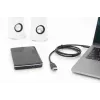 DIGITUS USB Type-C laidas, Type C į A M/M, 1 m, pilnai funkcionalus, Gen2, 3A, 10 GB, 3.1 versija, CE, juodas