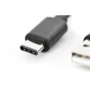 DIGITUS ASSMANN USB Type-C jungiamasis laidas, Type-C į A M/M, 2 m, 3 A, 480 Mb/s, 2.0 versija, juodas
