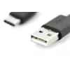 DIGITUS ASSMANN USB Type-C jungiamasis laidas, Type-C į A M/M, 2 m, 3 A, 480 Mb/s, 2.0 versija, juodas