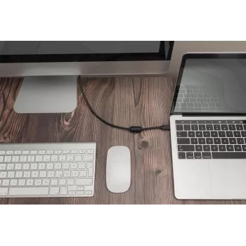 DIGITUS USB Type-C į DisplayPort adapterio laidas, 2 m, 4K/60Hz, 32,4 Gb/s, juodas