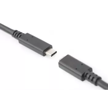 DIGITUS USB-C prailginimo kabelis, USB-C M/F, 2 m, pilnai funkcionalus, Gen2, 3A, 10 Gb/s, 3.1 versija, CE