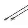 DIGITUS USB silikoninis įkrovimo laidas USB-A – Lightning USB 2.0 12W – 50cm juodas