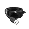 DIGITUS USB silikoninis įkrovimo laidas USB-A – Lightning 2 m USB 2.0 12 W juodas