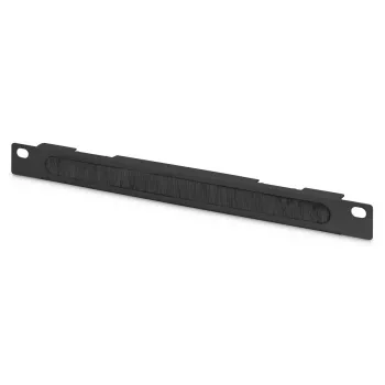DIGITUS 10 colių kabelių valdymo panelė 0,5U su šepečiu 22x254x12 mm juoda