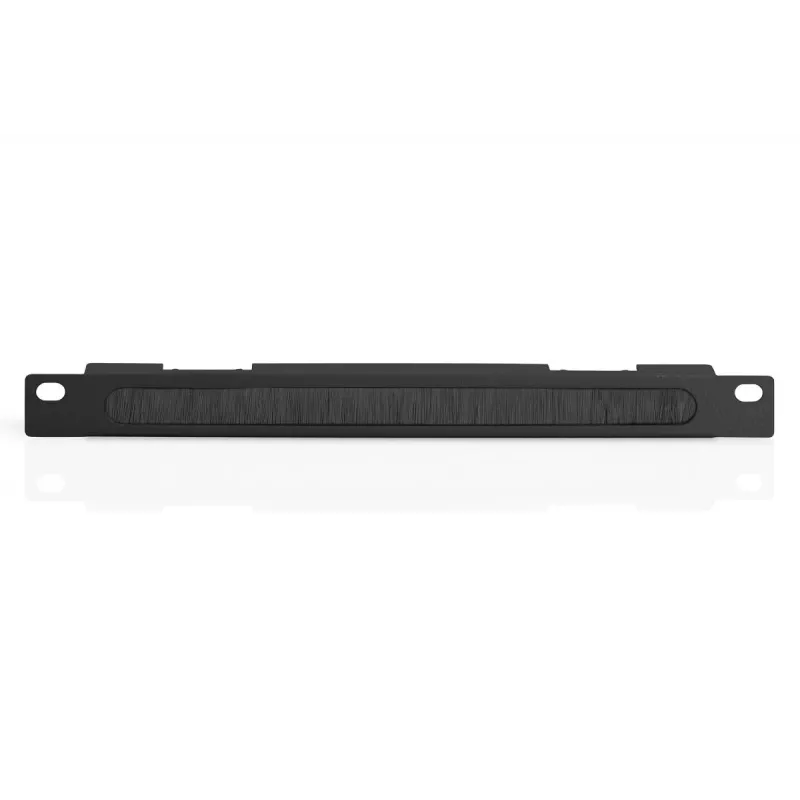 DIGITUS 10 colių kabelių valdymo panelė 0,5U su šepečiu 22x254x12 mm juoda