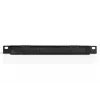 DIGITUS 10 colių kabelių valdymo panelė 0,5U su šepečiu 22x254x12 mm juoda
