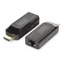 DIGITUS DS-55203 Mini HDMI prailgintuvo rinkinys, Full HD 50m CAT6/6A/7, maitinamas per Micro USB, juodas