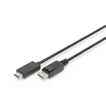 DIGITUS DisplayPort adapterinis kabelis. DP - HDMI A tipo (AK-340303-010-S)